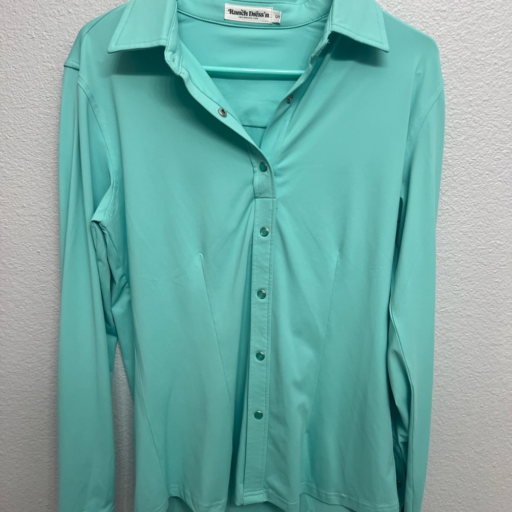 Turquoise Button Down Shirt
